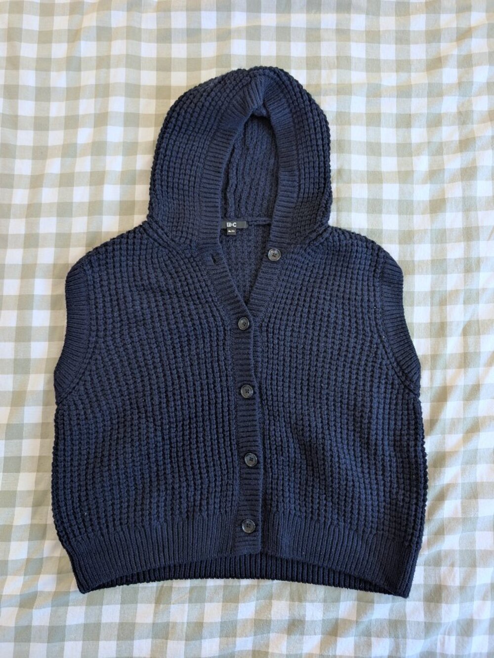 UNIQLO :C Waffle Knit Hooded Vest